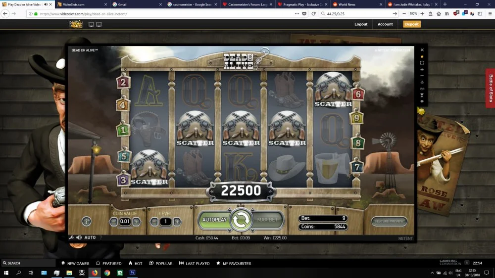 2500x - DoA - Videoslots - 5 Scatters finally.webp