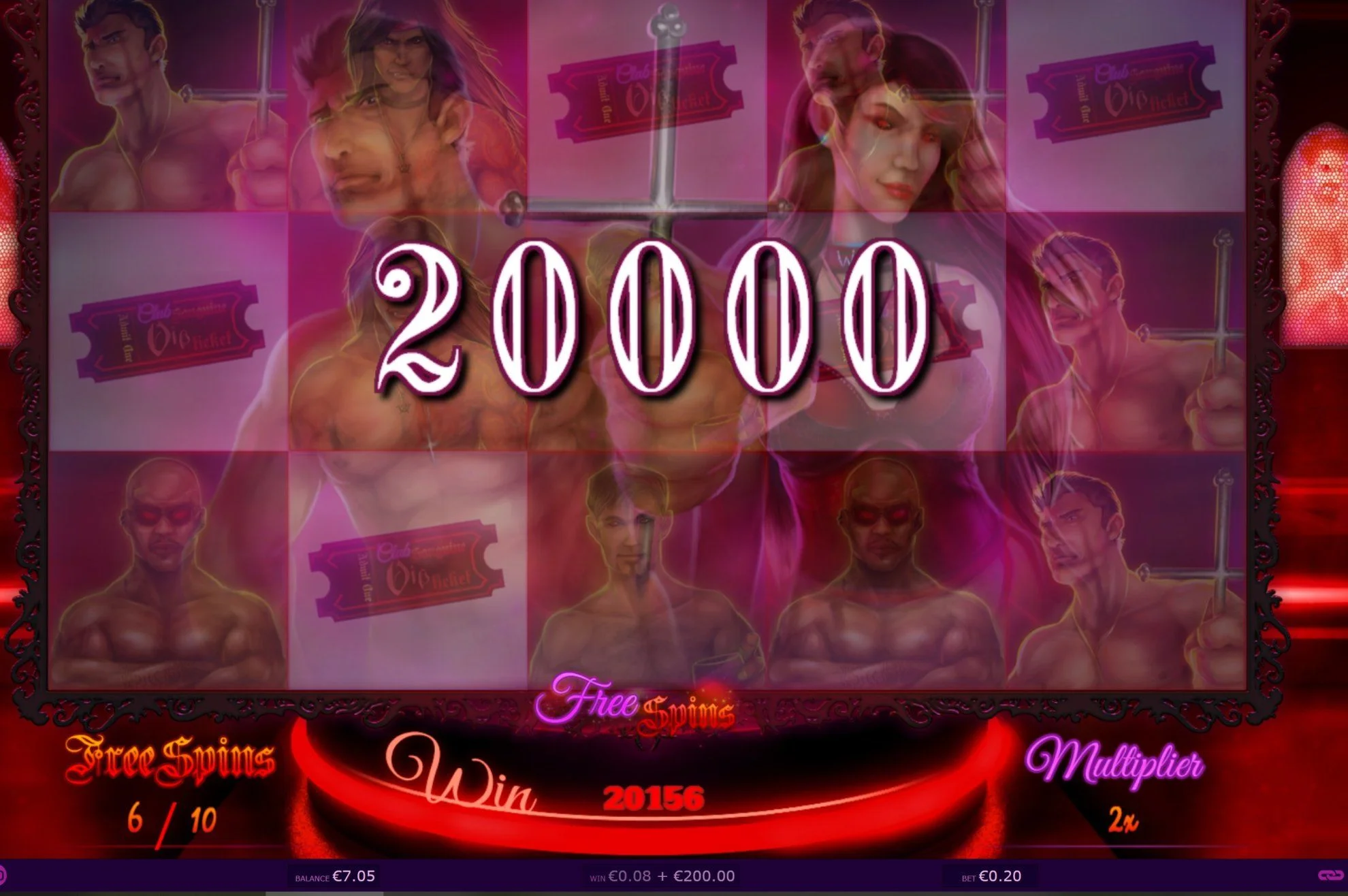 3Dice - Club Sanguine - x1000 5 scatters in bonus game.webp