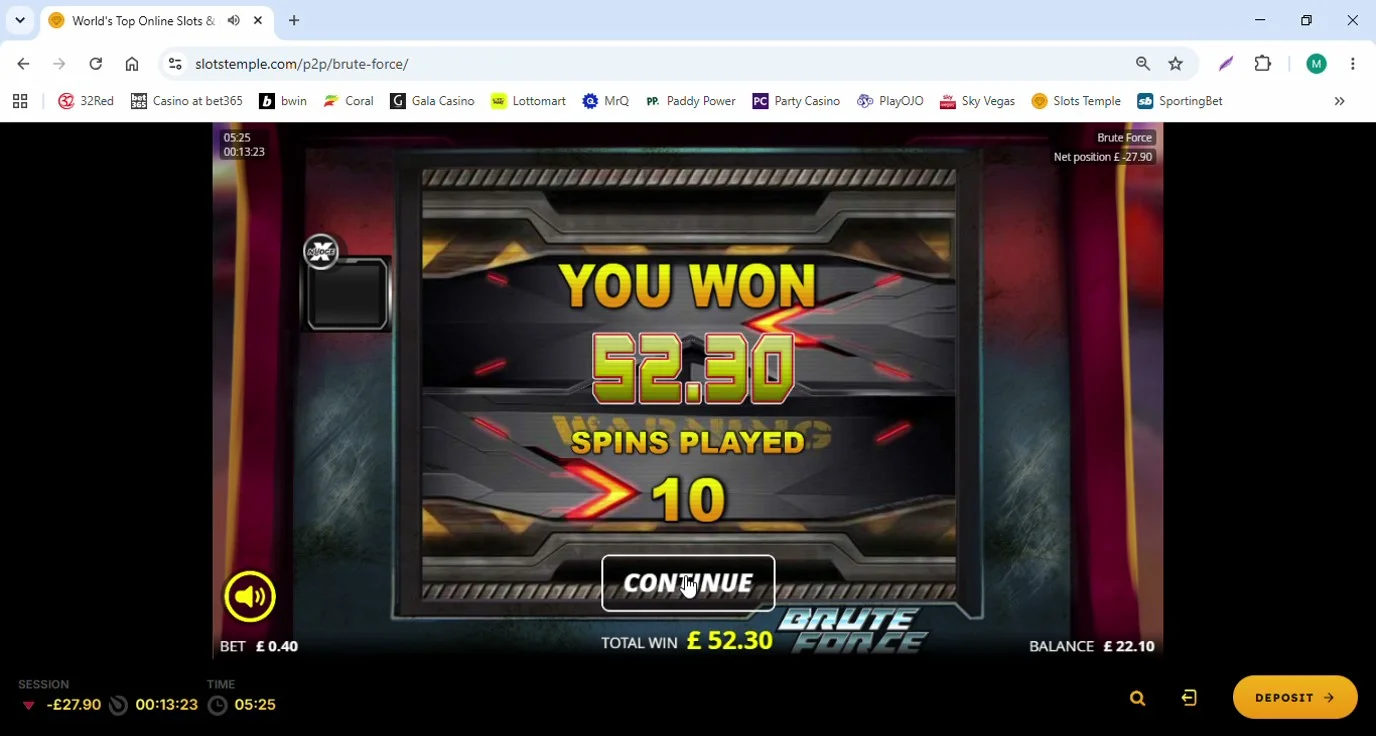 bruteforceslotstempleFSroundtotalwin130.75xbetPOSTEDONCMWCCOMP.webp