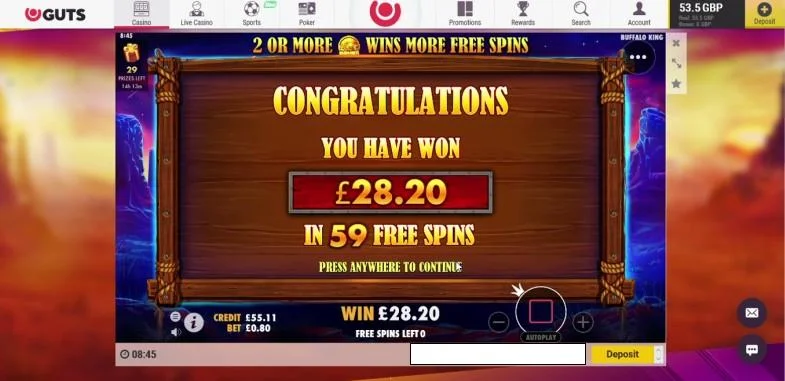 buffalokingGUTSsucksFSround59spinslongonlywon35.25xbet.jpg