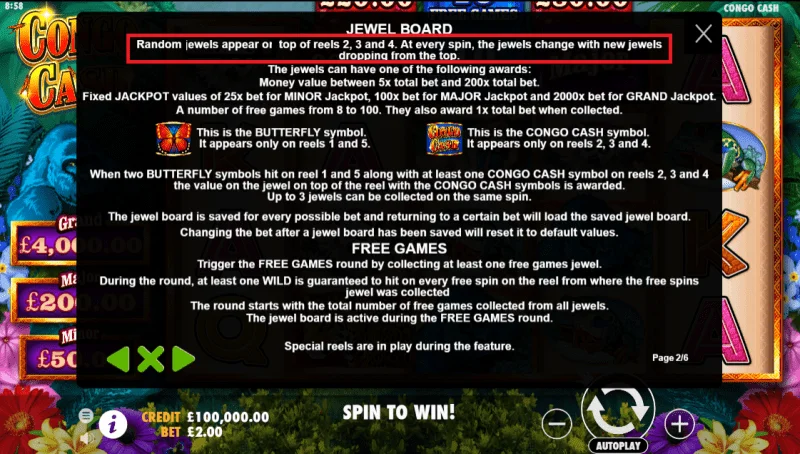 Congo Cash Game Description.webp