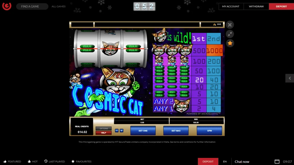 Cosmic Cat - Guts Casino -December 2017.webp