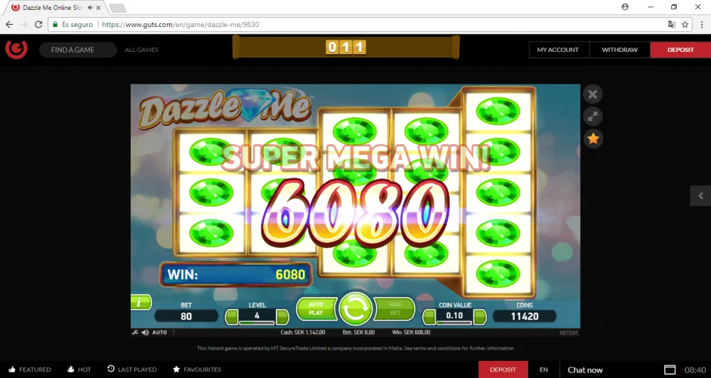 Dazzle Me -Guts Casino - February 2018.webp