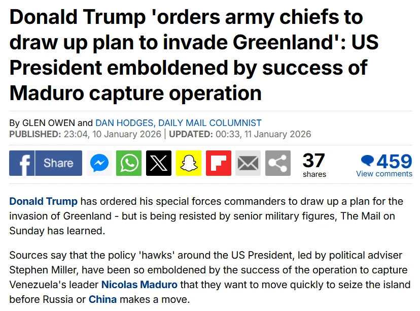 Donald Trump 'orders army chiefs to draw up plan to invade Greenland.webp