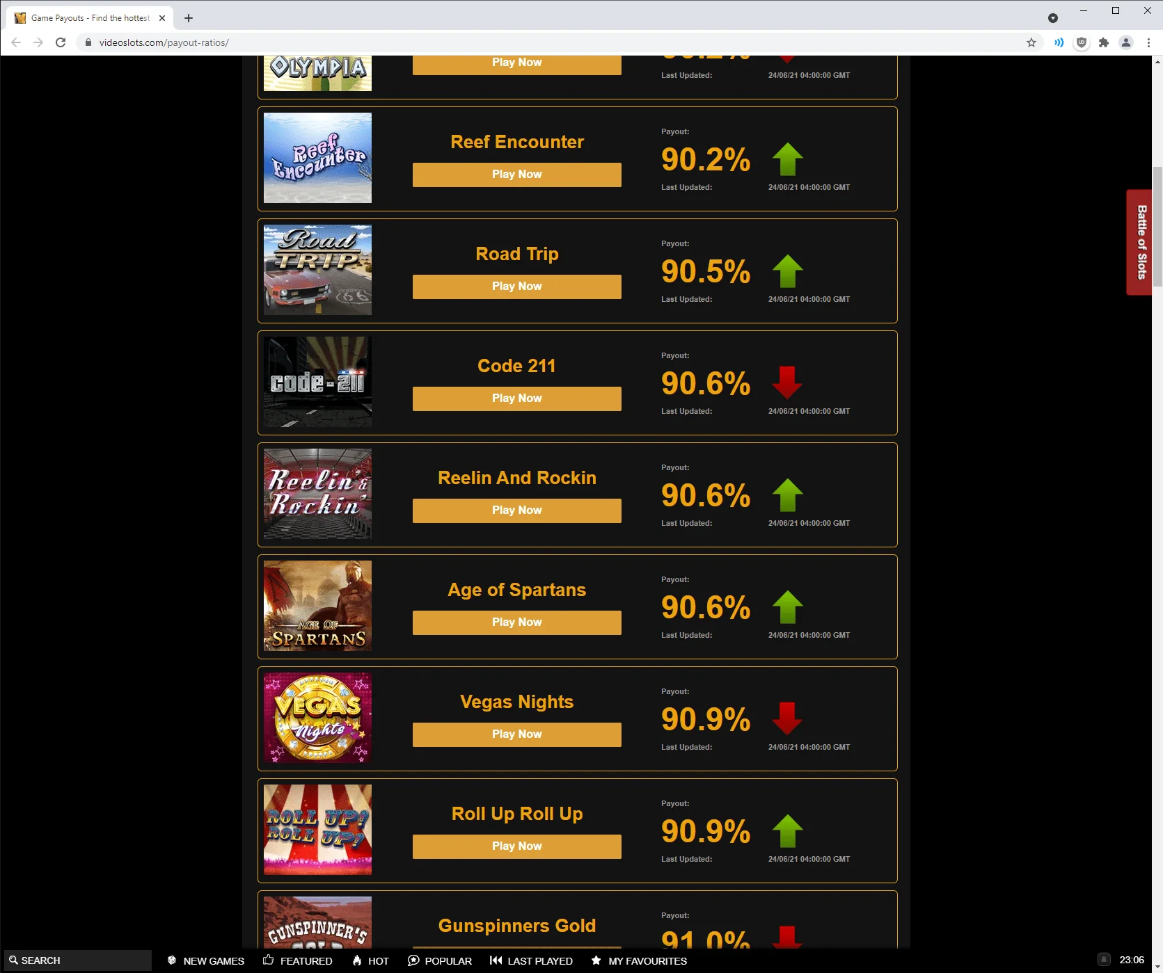 Game Payouts - Find the hottest game to win! - Google Chrome 24.06.2021 23_06_50.webp