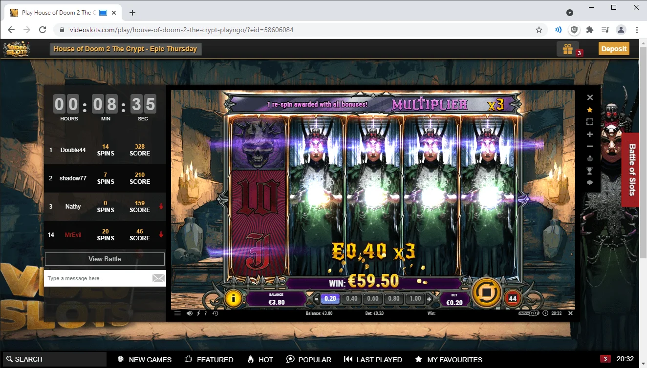 House of Doom 2 The Crypt 343x freeroll battle (1).webp