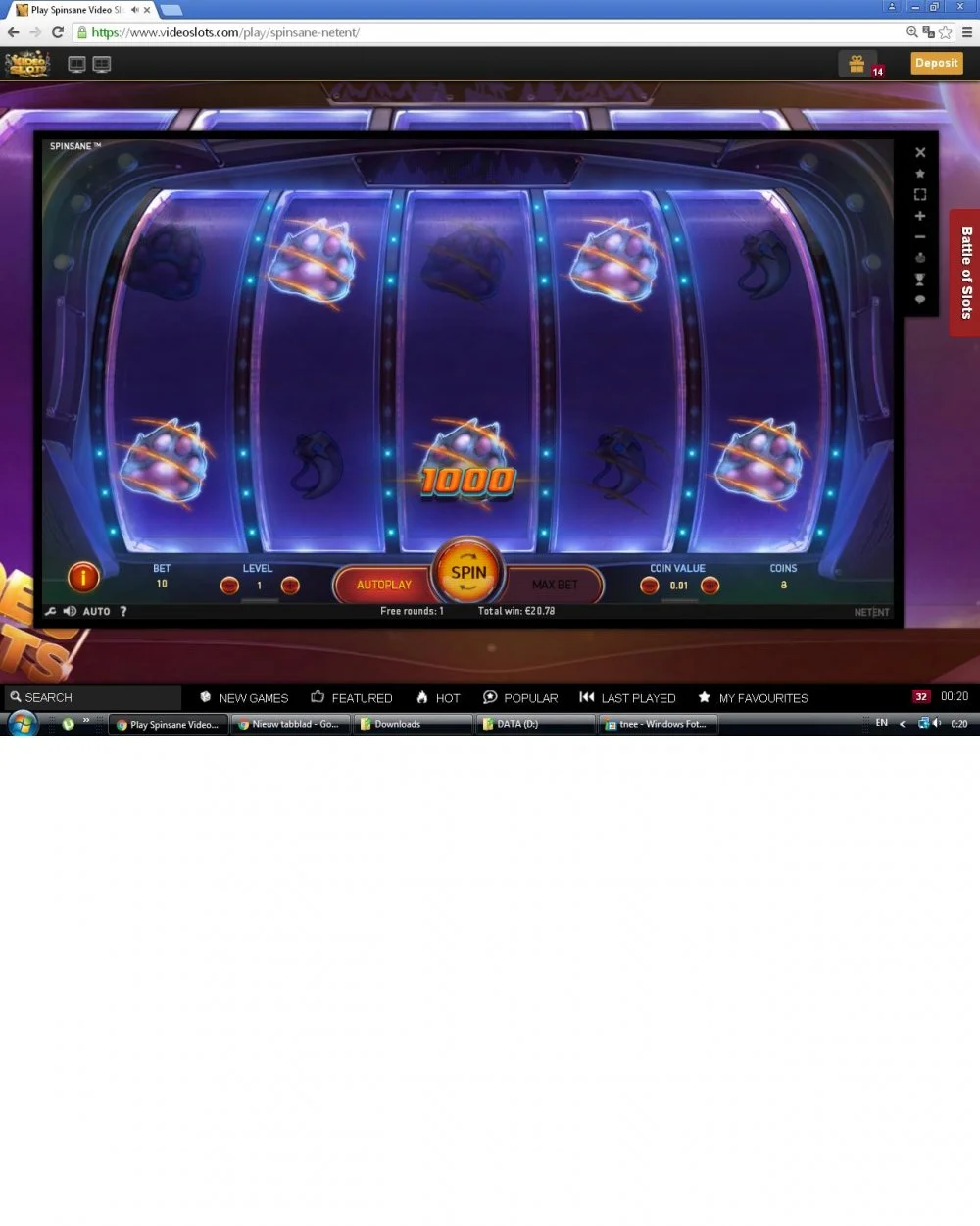 lovely reward win spinsane VS.webp