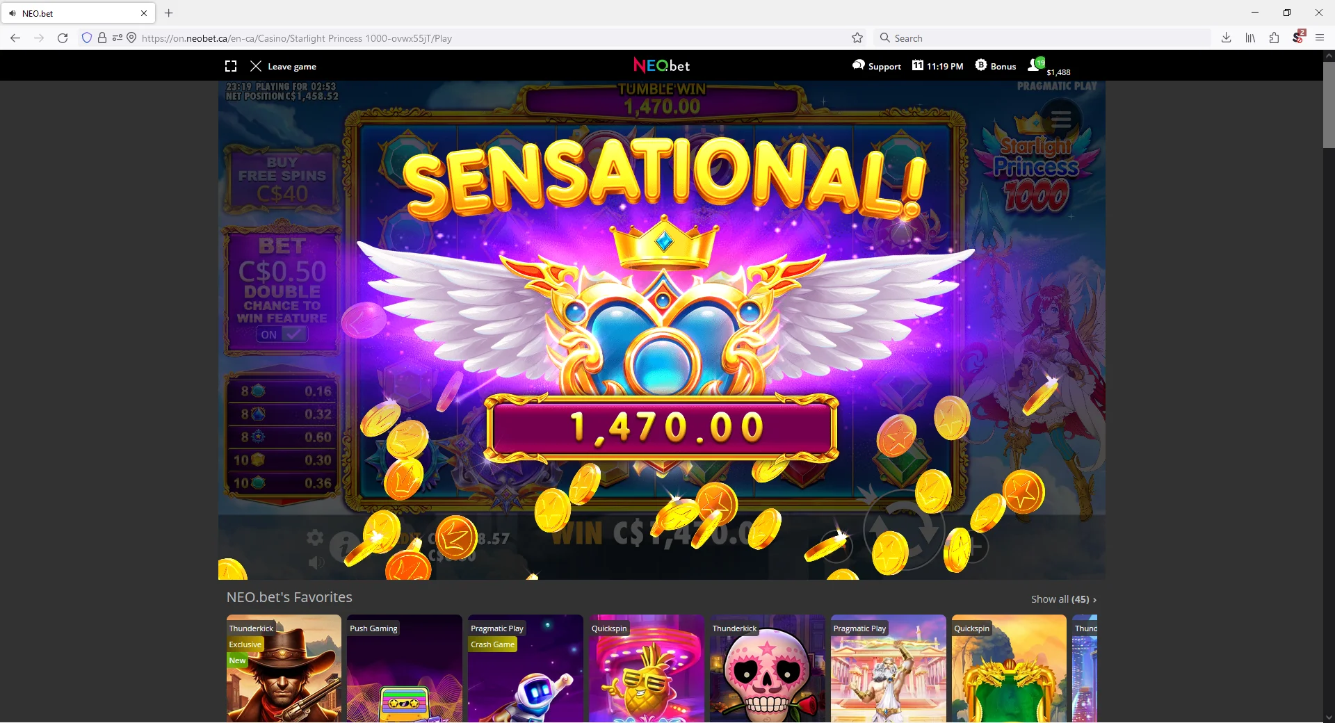 neobet_2940x_basegamehit_Starlight_Princess1000_20240911.webp