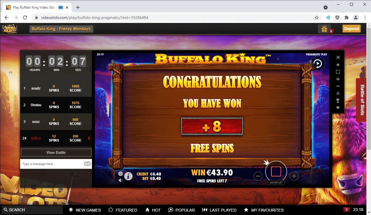 Play Buffalo King Video Slot Free at Videoslots.com - Google Chrome 19.07.2021 23_19_20.png