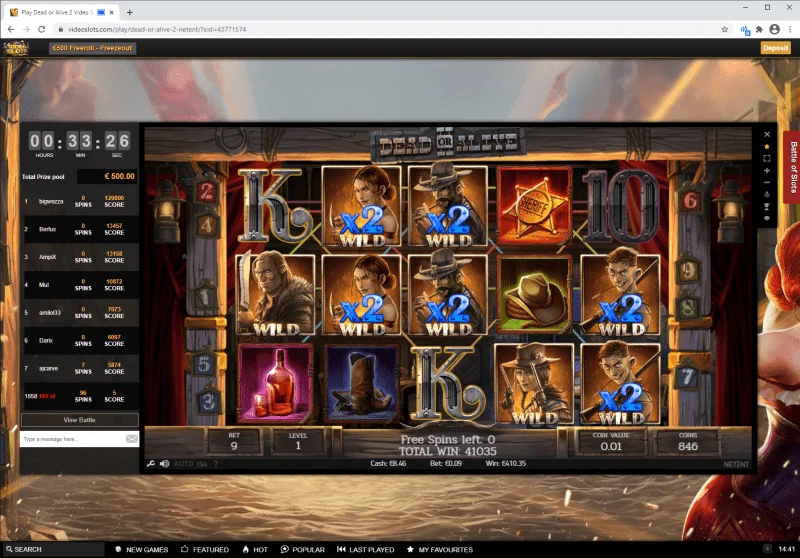 Play Dead or Alive 2 Video Slot Free at Videoslots.com - Google Chrome 15.12.2020 14_41_34.webp