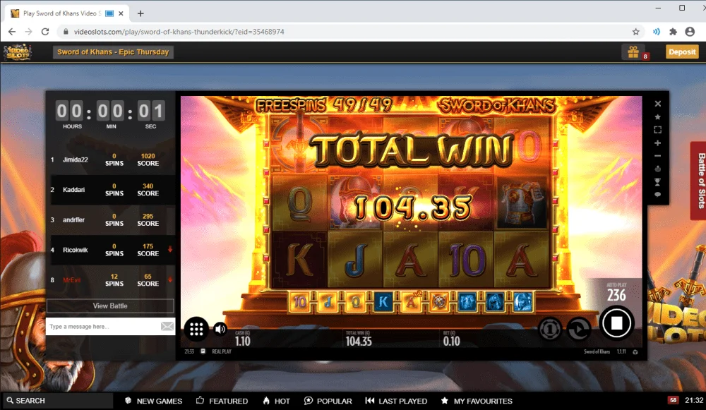 Play Sword of Khans Video Slot Free at Videoslots.com - Google Chrome 30.07.2020 21_33_21.webp