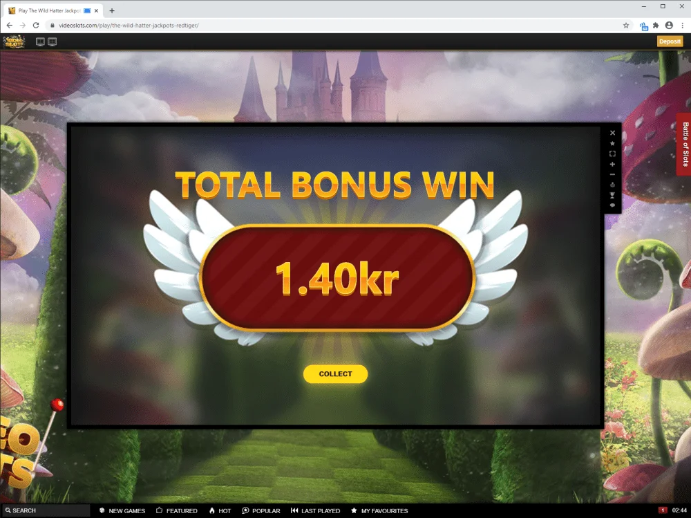 Play The Wild Hatter Jackpots Video Slot Free at Videoslots.com - Google Chrome 10.09.2020 02...webp