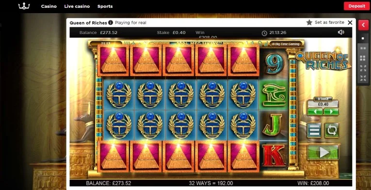queenofrichesroyalpanda32x5OAKofpyramidandscarab520xbet.webp