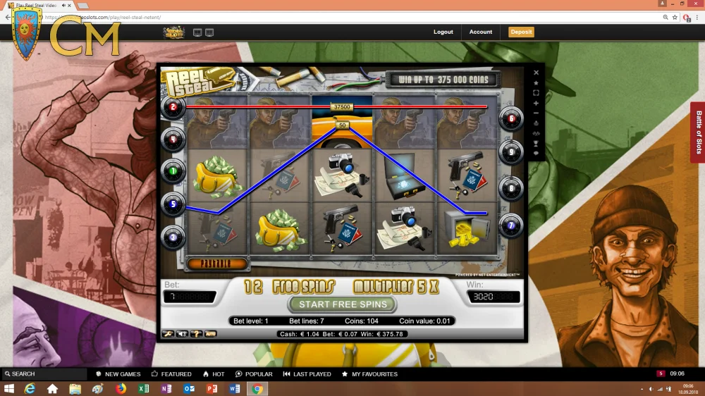 reel steal Slot winner by sassa .- Sept 2018.webp