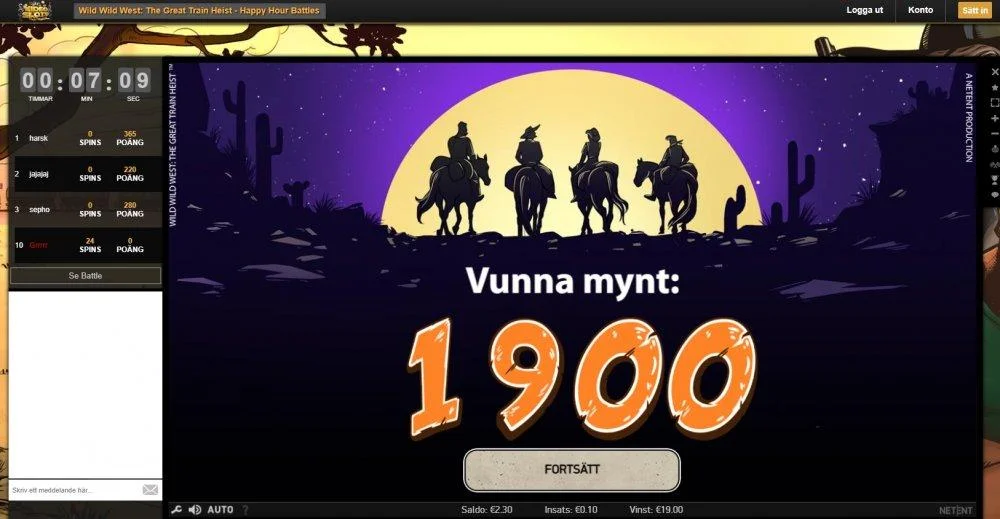 Videslots Battle of slots x190.webp