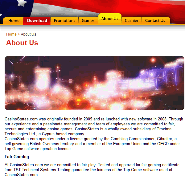 Casinostates screenshot