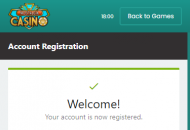 NostalgiaCasino Registration Form Step 2 Mobile Device View