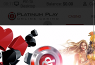PlatinumPlay Registration Form Step 2 Mobile Device View