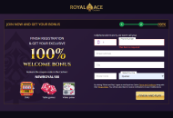 RoyalAce Registration Form Step 3 Desktop Device View 