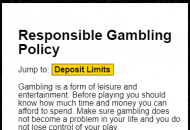 Cosmo Responsible Gambling Information Mobile Device View 