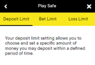 FortuneLegends Responsible Gambling Settings Mobile Device View