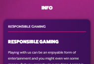 FrankFredCasino Responsible Gambling Information Mobile Device View