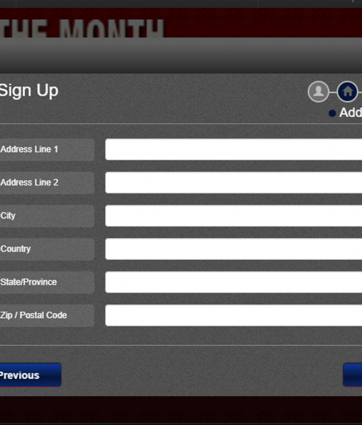 GoldenEuro Registration Form Step 2 Desktop Device View