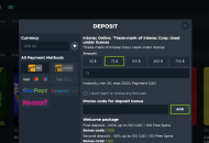 GSlot Payment Methods Desktop Device View