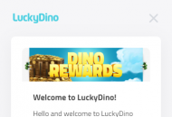  LuckyDino Welcome Bonus Mobile Device View
