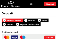 RoyalPanda Payment Methods Mobile Device View