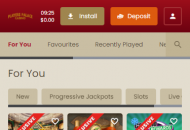 PlayerPalace Homepage 4 Mobile Device View
