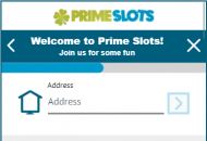 Primeslots Registration Form Step 8 Mobile Device View