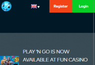 FunCasino Promotions Mobile Device View