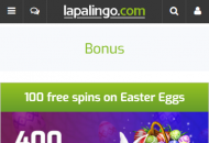 Lapalingo Promotions Mobile Device View