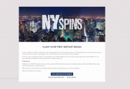 NYSpins Welcome Offer Desktop Device View