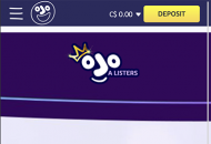 Playojo VIP Club Mobile Device View