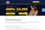 AllStarSlots Responsible Gambling Information Desktop Device View