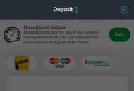 BetVictor Deposit Limit Settings Mobile Device View 