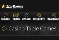 StarGames Homepage Mobile Device View
