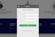 Agent Spinner Registration Form Step 1 Desktop Device View