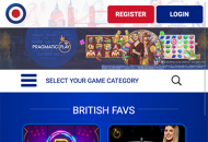 All British Home Page Mobile Device View