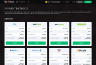 Bitstarz Payment Methods Desktop Device View 