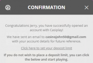 Casiplay Registration Form Step 3 Mobile Device View 
