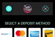 CherryFiesta Payment Methods Mobile Device View
