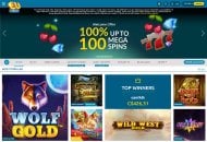 EuCasino Homepage 3 Desktop Device View 