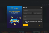 FortuneJack Registration Form Step 1 Desktop Device View