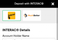 FortuneLegends Payment Methods Mobile Device View