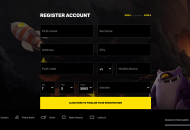 Hypercasino Registration Form Step 2 Desktop Device View