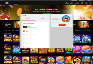 AllSlots Payment Methods Desktop Device View