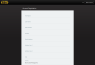 CasinoAction Account Registration Desktop Device View 